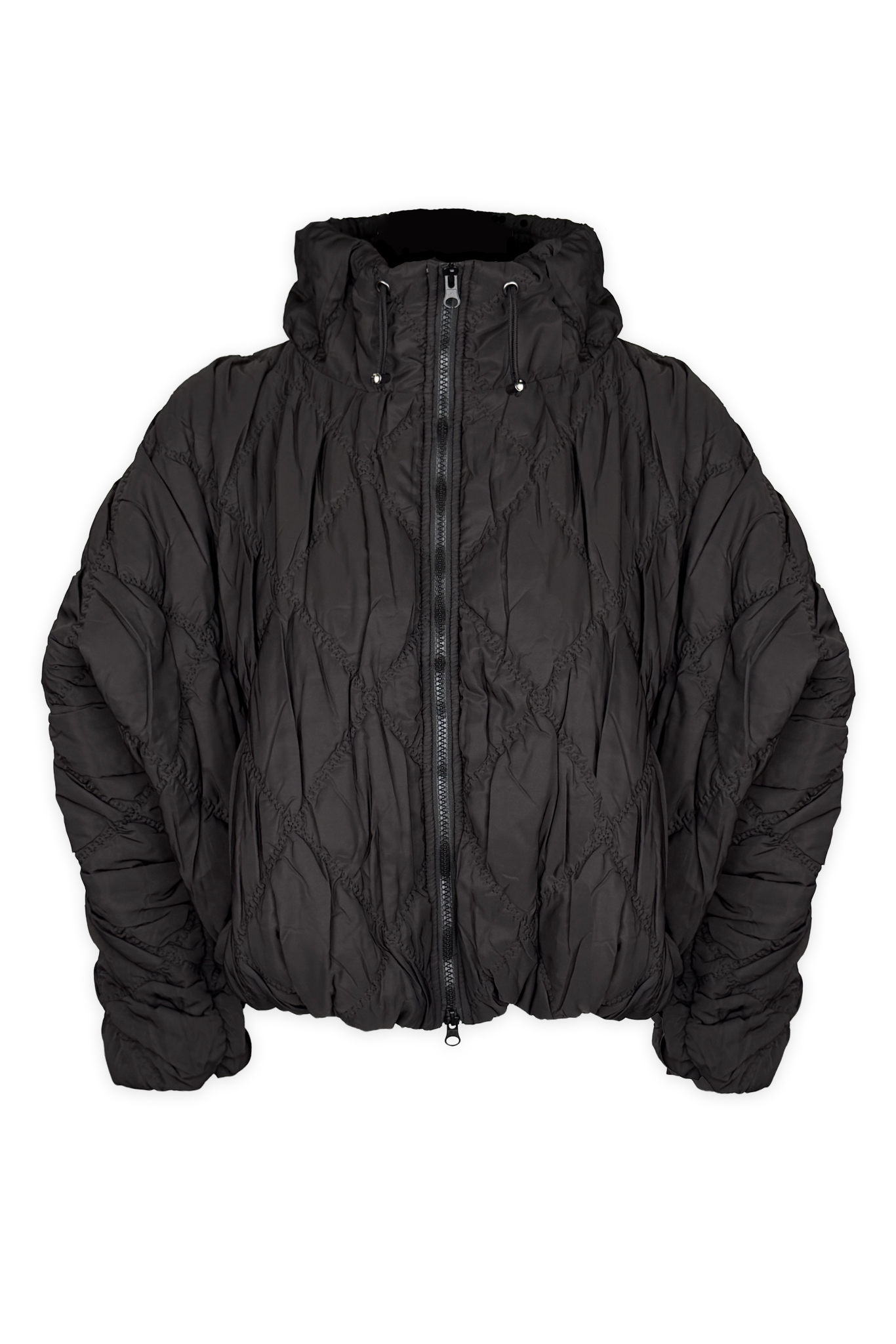 Cloudia Puff Zip Up Jacket Black